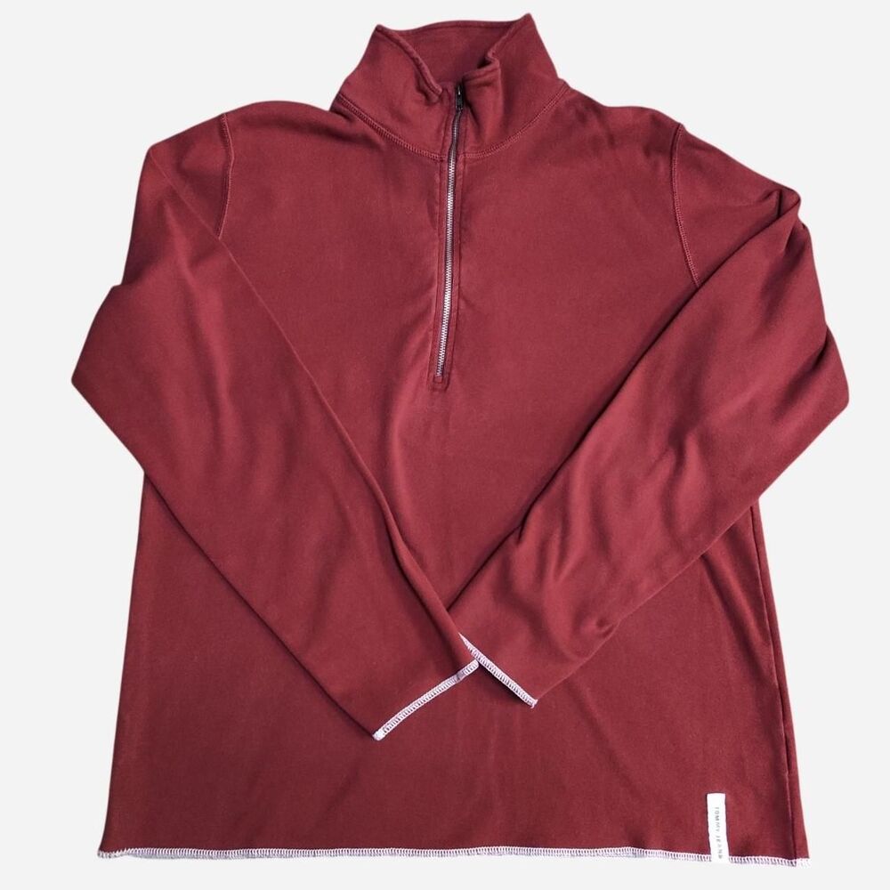 Vintage Tommy Hilfiger Tommy Jeans Red Quarter zip size L